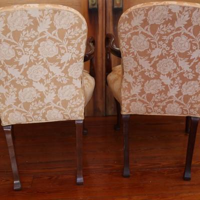 Vintage Pair of Mahogany Armchairs