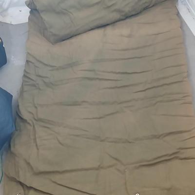 Camping Gear Lot – Sleeping Bags, Air Pump & Rolling Bag