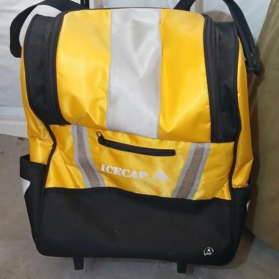 Camping Gear Lot – Sleeping Bags, Air Pump & Rolling Bag