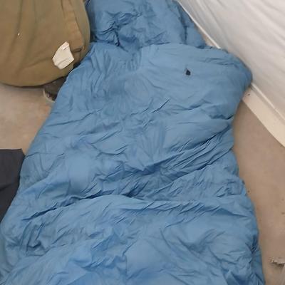 Camping Gear Lot – Sleeping Bags, Air Pump & Rolling Bag