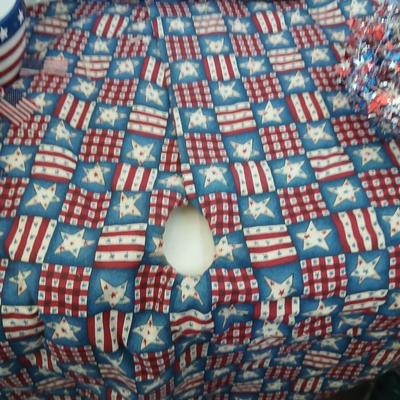 Large Patriotic Americana Décor Lot – Bunting, Garland, Flags & More
