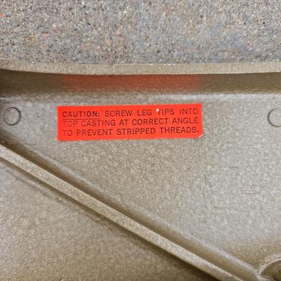Vintage Cosco Step Stool Chair & Vintage Welt Safe-Lock Metal Professional Project-O-Stand Projector Table/Stand