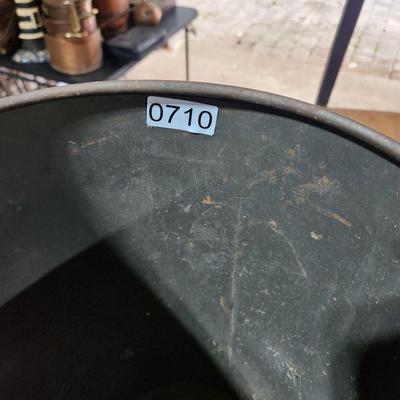 Vintage New England Patriots Metal Waste Trash Can