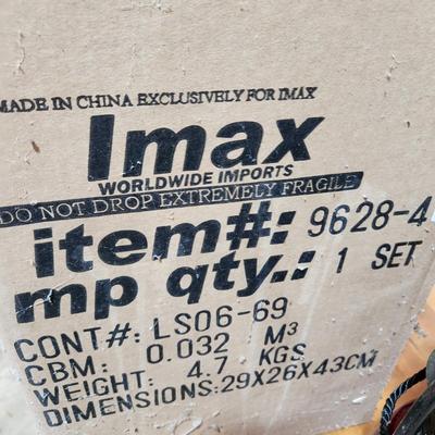 4 Imax Indoor Outdoor Patio Hanging Candle Holders NOS