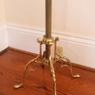 Italian-Inspired Contemporary Brass Coat Rack & Brass Hangers