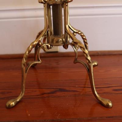 Italian-Inspired Contemporary Brass Coat Rack & Brass Hangers