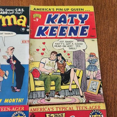 Lot of 6 Comic Books Archie Jughead Katy Keene Irma
