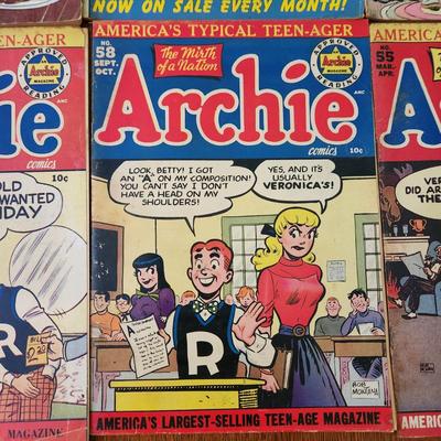 Lot of 6 Comic Books Archie Jughead Katy Keene Irma