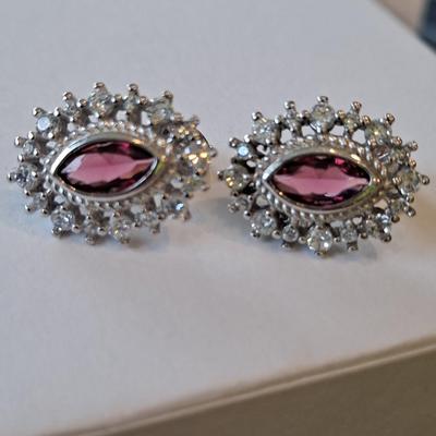 Pink Sapphire Earrings