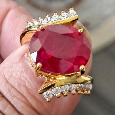 Ruby Oval 6.03Ct Ring