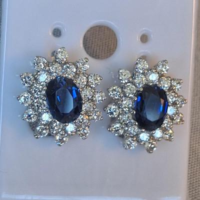 Beautiful Blue Sapphire Earrings