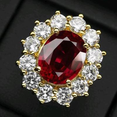 GIA CERTIFIED Lab Grown Ruby Ring
