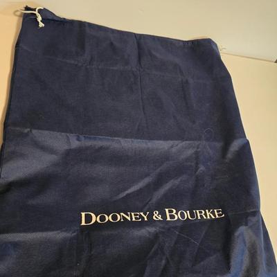 Dooney & Bourke Cream Pebbled Leather Hobo Shoulder Bag with Dust Cover