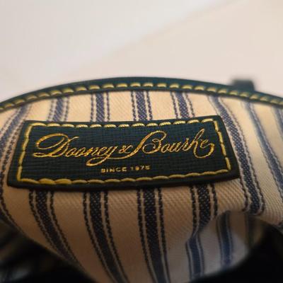 Dooney & Bourke Blue Leather Tote Bag with Dust Cover