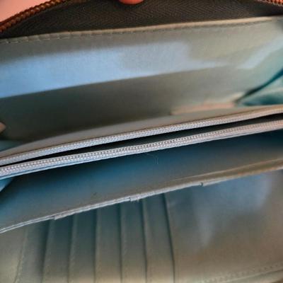 Dooney & Bourke Blue Leather Tote Bag with Dust Cover