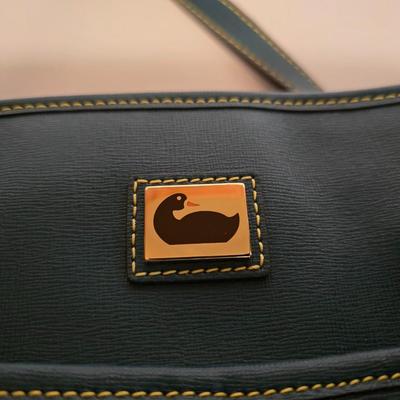 Dooney & Bourke Blue Leather Tote Bag with Dust Cover