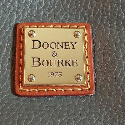 Dooney & Bourke Pebbled Leather Satchel – Green with Tan Trim & Tassels