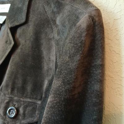 Preston & York Women’s Brown Suede Leather Jacket – Size XL