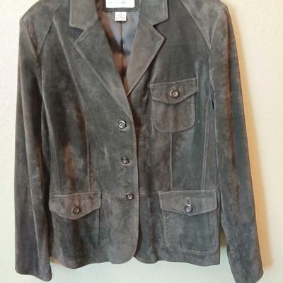 Preston & York Women’s Brown Suede Leather Jacket – Size XL