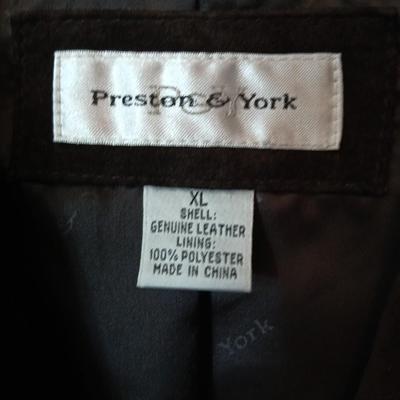 Preston & York Women’s Brown Suede Leather Jacket – Size XL
