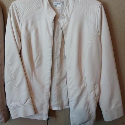 Christopher & Banks Faux Leather Moto Jackets – Size Large – Set of 2