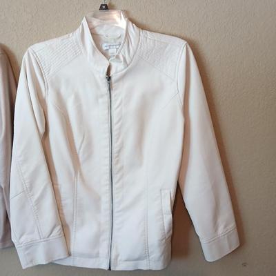 Christopher & Banks Faux Leather Moto Jackets – Size Large – Set of 2