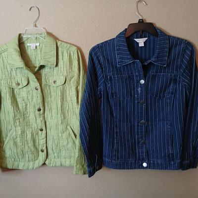 Christopher & Banks Button-Up Jackets – Size Medium – Lot of 2