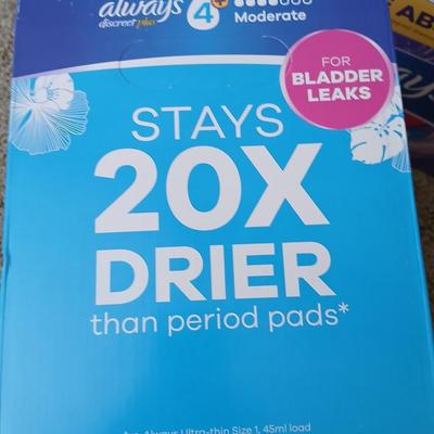 Always Discreet Plus Bladder Leak Pads – Lot of 2 Boxes (306 Total Pads)