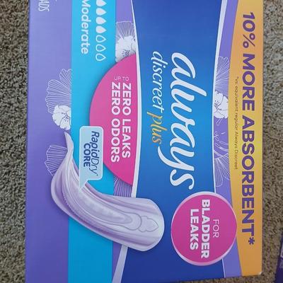 Always Discreet Plus Bladder Leak Pads – Lot of 2 Boxes (306 Total Pads)