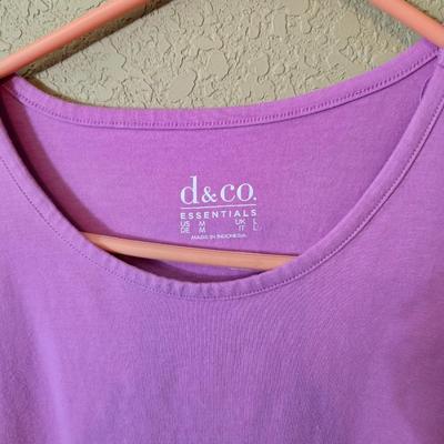 D&Co Essentials Women's T-Shirts – Size Medium – Lot of 4