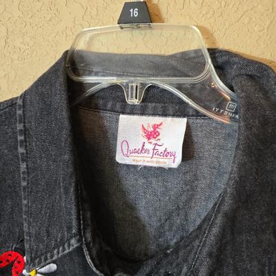 Quacker Factory Women’s Embellished Tops – Ladybug & More – Size Medium – Lot of 4
