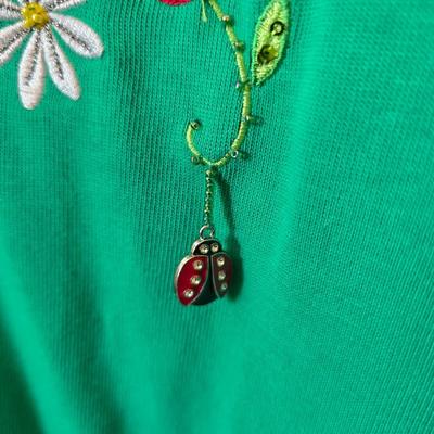 Quacker Factory Women’s Embellished Tops – Ladybug & More – Size Medium – Lot of 4
