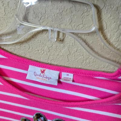 Quacker Factory Women’s Embellished Tops – Ladybug & More – Size Medium – Lot of 4