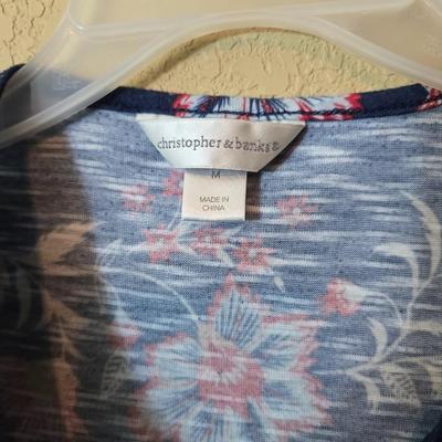 Christopher & Banks Long Sleeve Top Lot – Size Medium – Boho & Casual Styles (4 pcs)