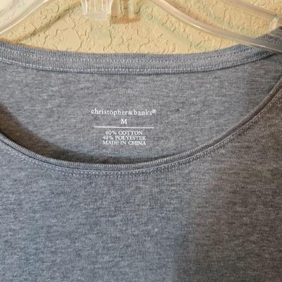 4 Christopher & Banks Women's Basic Long Sleeve Tops – Size M