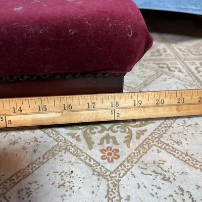 LOT 382: Doll Furniture: Chaise Lounge, Rocking Chair, Small Doll Cradle, American Girl Doll Samantha Poster & American Girl Doll...