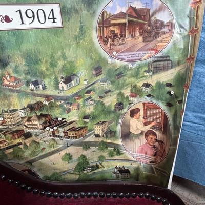 LOT 382: Doll Furniture: Chaise Lounge, Rocking Chair, Small Doll Cradle, American Girl Doll Samantha Poster & American Girl Doll...