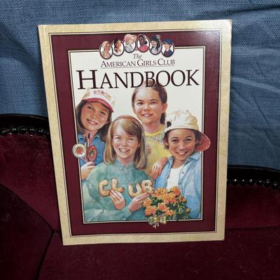 LOT 382: Doll Furniture: Chaise Lounge, Rocking Chair, Small Doll Cradle, American Girl Doll Samantha Poster & American Girl Doll...