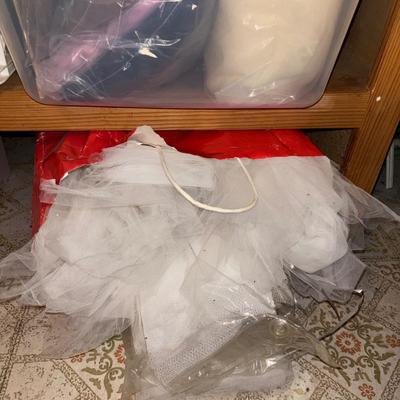 LOT 383: Triple X Basement Shelf Cleanout: Vintage Hat Boxes, Crafting & Sewing Supplies