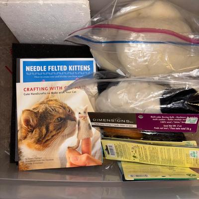 LOT 383: Triple X Basement Shelf Cleanout: Vintage Hat Boxes, Crafting & Sewing Supplies