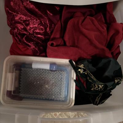 LOT 384: Costume Props, Handbag, Scarves, Belts, Masks, Fabric and More