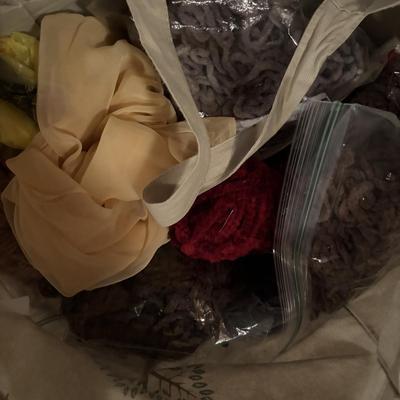 LOT 384: Costume Props, Handbag, Scarves, Belts, Masks, Fabric and More