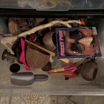 LOT 384: Costume Props, Handbag, Scarves, Belts, Masks, Fabric and More