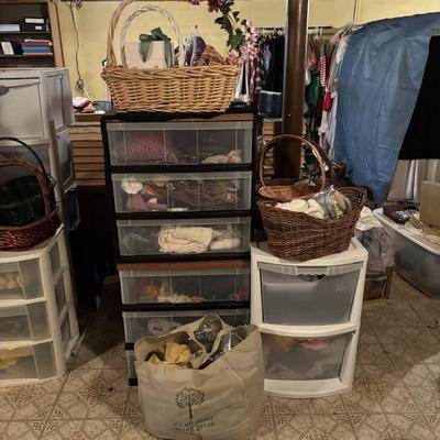 LOT 384: Costume Props, Handbag, Scarves, Belts, Masks, Fabric and More