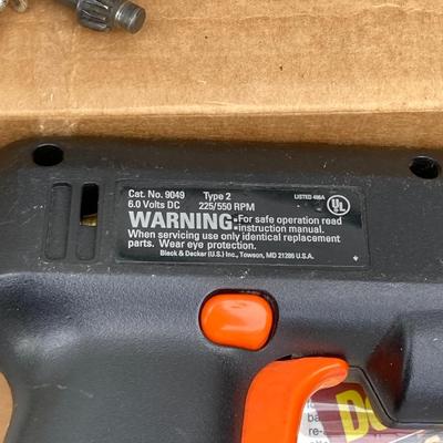 LOT 389: Black & Decker Ranger Drill / Driver, Drill Bits in Case and Saw in Storage Case