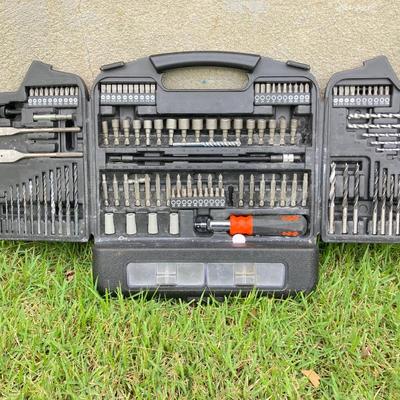 LOT 389: Black & Decker Ranger Drill / Driver, Drill Bits in Case and Saw in Storage Case
