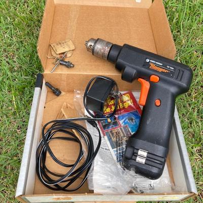 LOT 389: Black & Decker Ranger Drill / Driver, Drill Bits in Case and Saw in Storage Case
