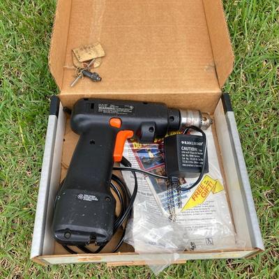 LOT 389: Black & Decker Ranger Drill / Driver, Drill Bits in Case and Saw in Storage Case