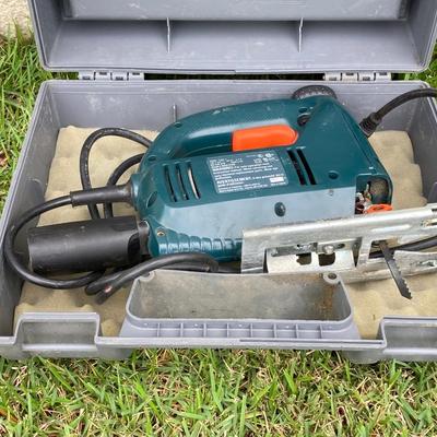 LOT 389: Black & Decker Ranger Drill / Driver, Drill Bits in Case and Saw in Storage Case