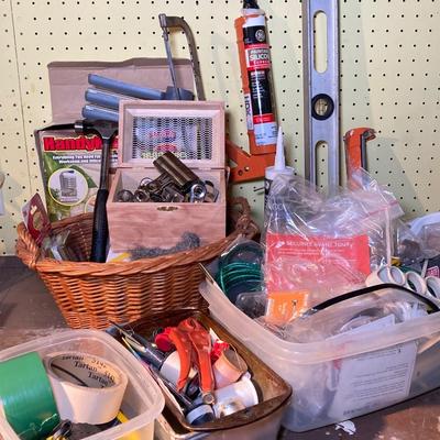 LOT 390: Basement Cleanout - Tools, Hardware, Household Essentials and More